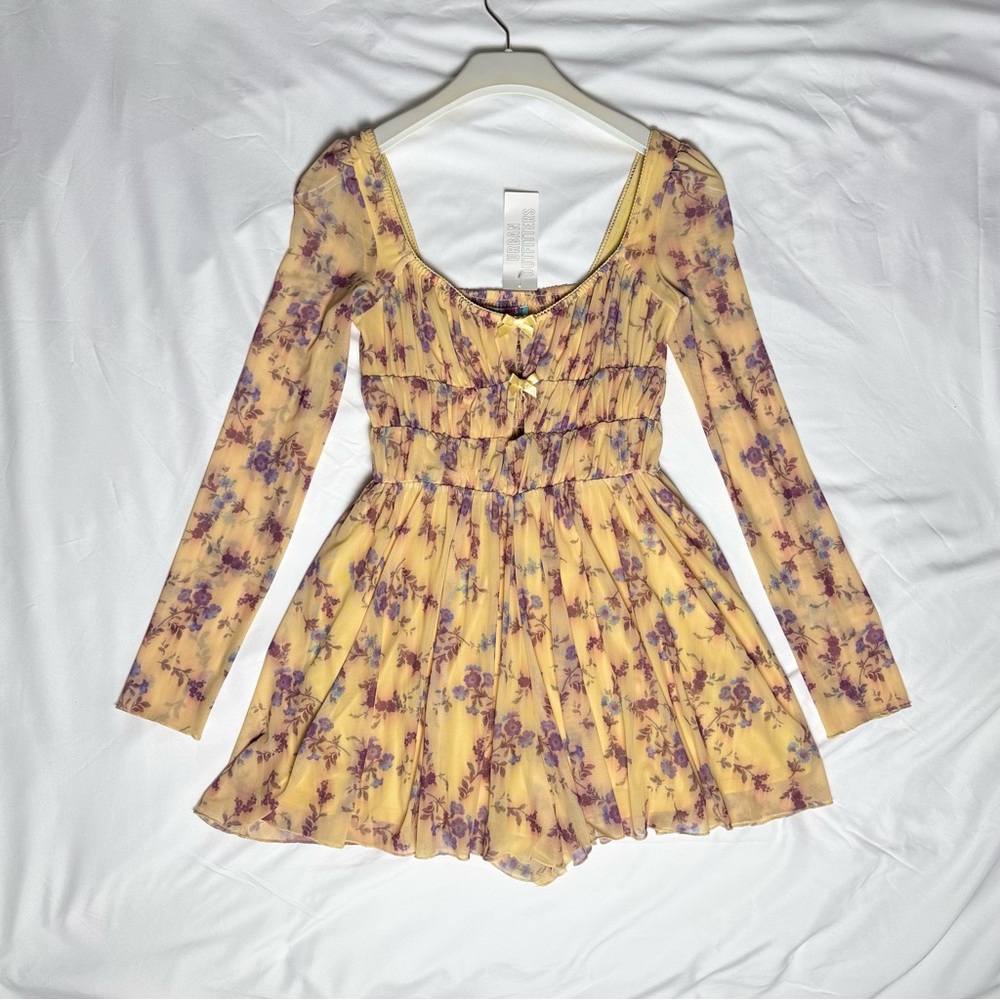 NWT Urban Outfitters Diana Up Romper – Yellow Floral – Size S